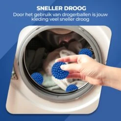 Roegaarden Drogerballen - Wasbollen - 6 Stuks - Siliconen - Sneller Droog - Anti-kreuk -Schoonmaakproducten Winkel 1200x1200 629