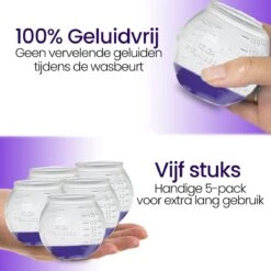 BluGo Doseerbol 5 Stuks - Wasbollen - Doseerdop - Drogerballen - Wasballen - Herbruikbaar - Maataanduiding - 150ml -Schoonmaakproducten Winkel 1200x1200 639