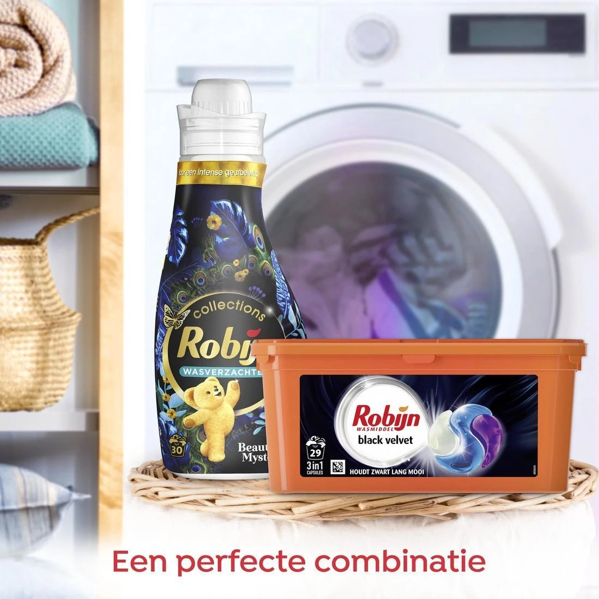 Robijn Black Velvet 3 in 1 Wascapsules speciaal voor de zwarte was - 29 wasbeurten Robijn Black Velvet 3 In 1 Wascapsules Speciaal Voor De Zwarte Was - 29 Wasbeurten -Schoonmaakproducten Winkel 1200x1200 884