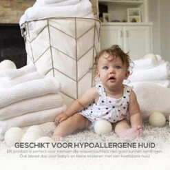 Merino Wollen Drogerballen XL - 10 Stuks - Herbruikbare Wasballen - Natuurlijke Wasverzachter - Wasbollen - Dryer Balls - Duurzame Nieuw-Zeelandse Droogballen -Schoonmaakproducten Winkel 1200x1200 887