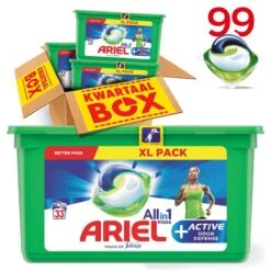 Ariel All In 1 Pods Actieve Geurbestrijding Wasmiddel - Voordeelverpakking 3 X 33 Wasbeurten - Wasmiddel Pods -Schoonmaakproducten Winkel 1200x1200 970