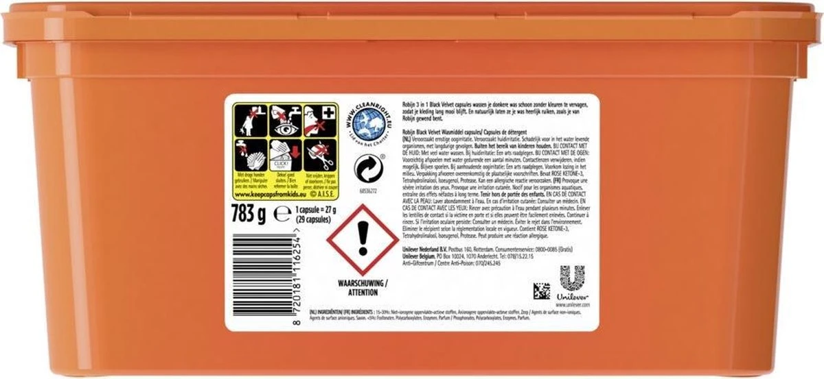 Robijn Black Velvet 3 in 1 Wascapsules speciaal voor de zwarte was - 29 wasbeurten Robijn Black Velvet 3 In 1 Wascapsules Speciaal Voor De Zwarte Was - 29 Wasbeurten -Schoonmaakproducten Winkel 1200x553 1