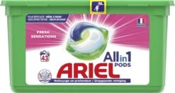 Ariel All In 1 Wasmiddel Pods Fresh Sensations - 3x43 Wasbeurten - Halfjaarbox -Schoonmaakproducten Winkel 1200x640 3