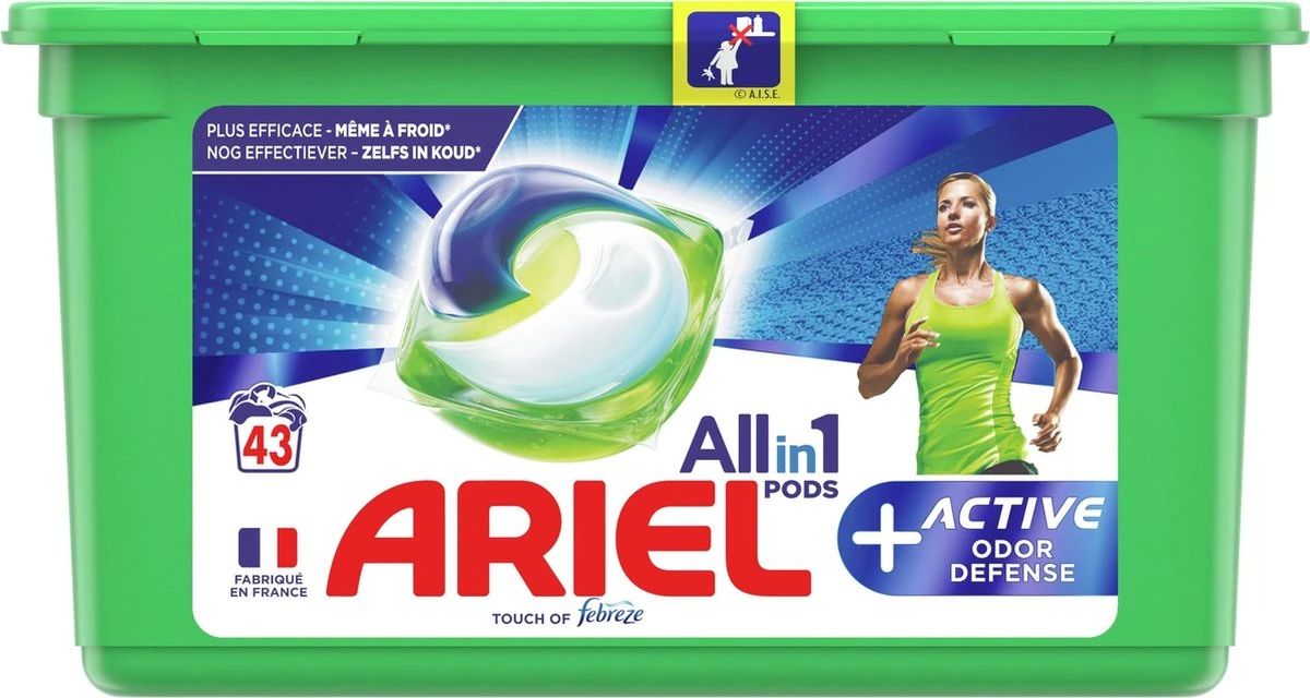 Ariel All in 1 Wasmiddel Pods + Actieve Geurbestrijding - 3x43 Wasbeurten - Voordeelverpakking Ariel All In 1 Wasmiddel Pods + Actieve Geurbestrijding - 3x43 Wasbeurten - Voordeelverpakking -Schoonmaakproducten Winkel 1200x640 6
