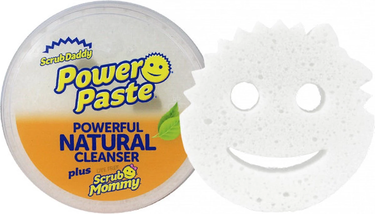 The Orginal Scrub Daddy Power Paste Schoonmaakmiddel Incl. Original Scrub Mommy Wit The Orginal Scrub Daddy Power Paste Schoonmaakmiddel Incl. Original Scrub Mommy Wit -Schoonmaakproducten Winkel