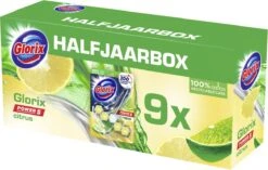 Glorix Power 5 Toiletblokken - Citroen - 9 Stuks - Voordeelverpakking -Schoonmaakproducten Winkel 1200x762 1