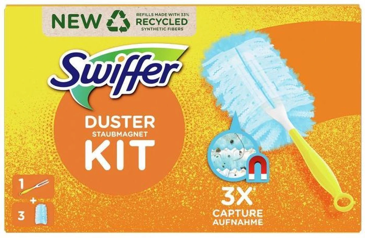 Swiffer Duster Starterkit +3 navullingen Swiffer Duster Starterkit +3 Navullingen -Schoonmaakproducten Winkel 1200x784 2