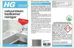 HG Natuursteen Badkamer Reiniger - 500ml - Ook Voor Marmer - Verwijdert Veilig Hardnekkig Vuil 3 HG Natuursteen Badkamer Reiniger - 500ml - Ook Voor Marmer - Verwijdert Veilig Hardnekkig Vuil -Schoonmaakproducten Winkel 1200x787