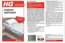 HG Matrasopfrisser - 500ml - Maskeert Niet, Maar Neemt De Bron Weg - Geeft Snel Een Fris Matras -Schoonmaakproducten Winkel 1200x790