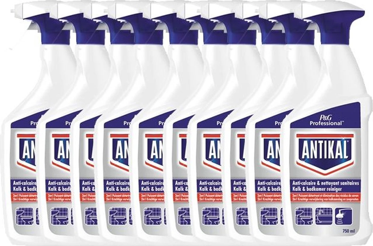 Antikal Kalkreiniger - Badkamerreiniger - 10x 750ml Antikal Kalkreiniger - Badkamerreiniger - 10x 750ml -Schoonmaakproducten Winkel 1200x791 1