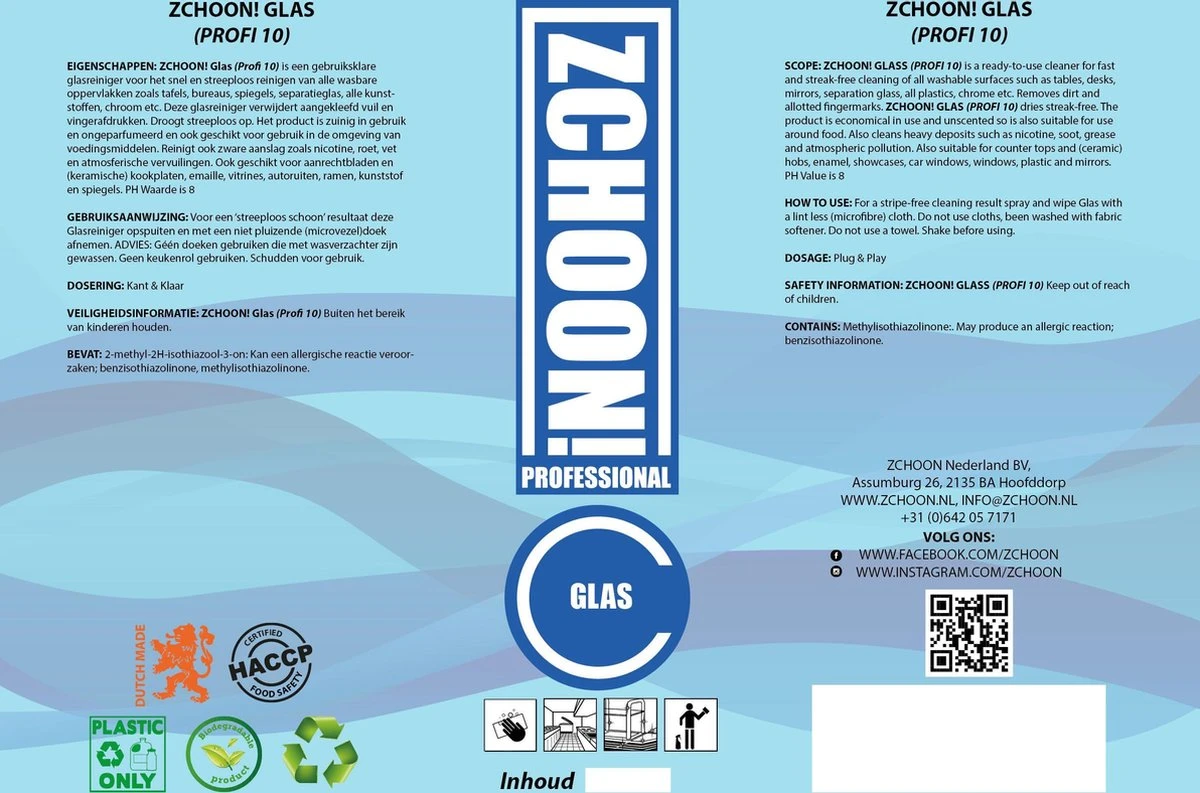 Zchoon - Professionele Glasreiniger - Milieu bewust - Milieu vriendelijk - Biologisch Afbreekbaar - Absoluut residu vrij - Streeploos - Voordeelverpakking Zchoon - Professionele Glasreiniger - Milieu Bewust - Milieu Vriendelijk - Biologisch Afbreekbaar - Absoluut Residu Vrij - Streeploos - Voordeelverpakking -Schoonmaakproducten Winkel 1200x793 3