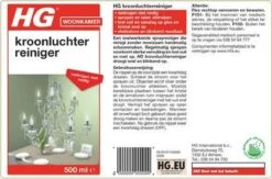 HG Kroonluchter Reiniger - 500ml - Snel Een Vlekkeloos Resultaat -Schoonmaakproducten Winkel 1200x794 1