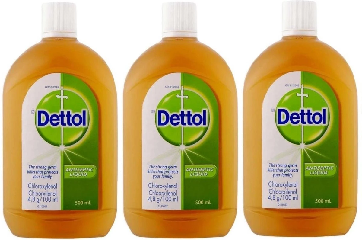 Dettol 500 ml Allesreiniger Ontsmettingsmiddel 3 x 500 ML Voordeel Verpakking Dettol 500 Ml Allesreiniger Ontsmettingsmiddel 3 X 500 ML Voordeel Verpakking -Schoonmaakproducten Winkel