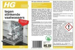 HG Tegen Stinkende Vaatwassers - 500gr - Voor Een Schone En Fris Ruikende Vaatwasser - Voor 12 Behandelingen -Schoonmaakproducten Winkel 1200x796 3