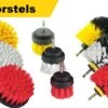 Kibani 9 Delige Borstelset Voor Boormachine - Wit, Rood, Geel - Voor Wielen, Tapijt, Bekleding, Beton En Steen | Schrobborstel – Boorborstel – Schuurborstel - Borstel Boormachine – Schoonmaakborstel – Reinigingsborstel – Tapijtreiniger - Borstelset -Schoonmaakproducten Winkel 1200x802 2