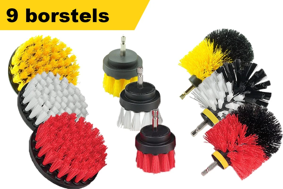 Kibani 9 delige borstelset voor boormachine - Wit, Rood, Geel - Voor wielen, tapijt, bekleding, beton en steen | schrobborstel – boorborstel – schuurborstel - borstel boormachine – schoonmaakborstel – reinigingsborstel – tapijtreiniger - borstelset Kibani 9 Delige Borstelset Voor Boormachine - Wit, Rood, Geel - Voor Wielen, Tapijt, Bekleding, Beton En Steen | Schrobborstel – Boorborstel – Schuurborstel - Borstel Boormachine – Schoonmaakborstel – Reinigingsborstel – Tapijtreiniger - Borstelset -Schoonmaakproducten Winkel 1200x802 2