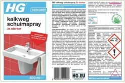 HG Kalkweg Schuimspray 3x Sterker - 500ml - Verwijdert Extreme Kalkresten - 100% Opgelost, 100% Resultaat 3 HG Kalkweg Schuimspray 3x Sterker - 500ml - Verwijdert Extreme Kalkresten - 100% Opgelost, 100% Resultaat -Schoonmaakproducten Winkel 1200x802