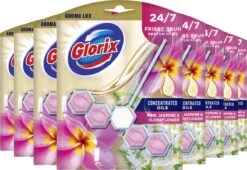 Glorix Aroma Lux Pink Jasmine & Elderflower Toiletblokken - 9 Stuks - Voordeelverpakking -Schoonmaakproducten Winkel 1200x827