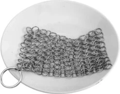 LOUZIR RVS Gietijzer Cleaner Voor Pannen - Metalen Borstel- Scrubmat- Zilver -Schoonmaakproducten Winkel 1200x943 7