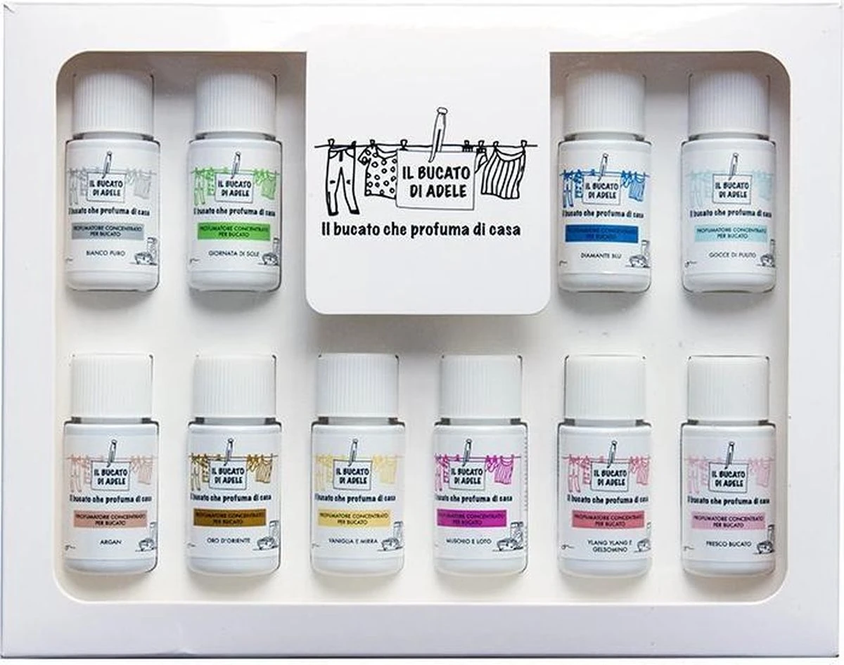 Wasparfum luxe giftbox/proefpakket 10x20ml Wasparfum Luxe Giftbox/proefpakket 10x20ml -Schoonmaakproducten Winkel