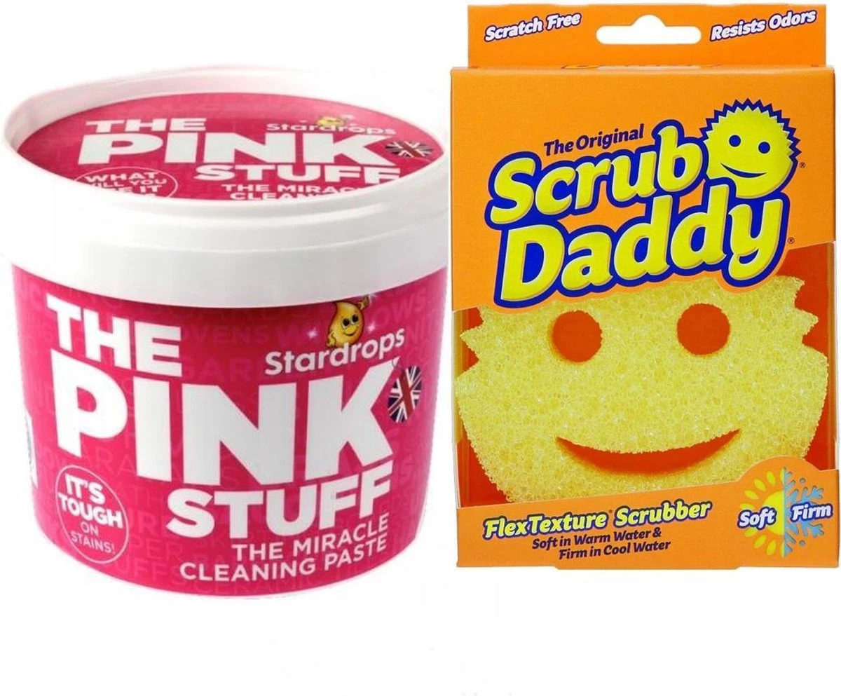 Stardrops The Pink Stuff Het Wonder Schoonmaakmiddel - 500g - Allesreiniger - inclusief 1 Scrub Daddy schuurspons Stardrops The Pink Stuff Het Wonder Schoonmaakmiddel - 500g - Allesreiniger - Inclusief 1 Scrub Daddy Schuurspons -Schoonmaakproducten Winkel