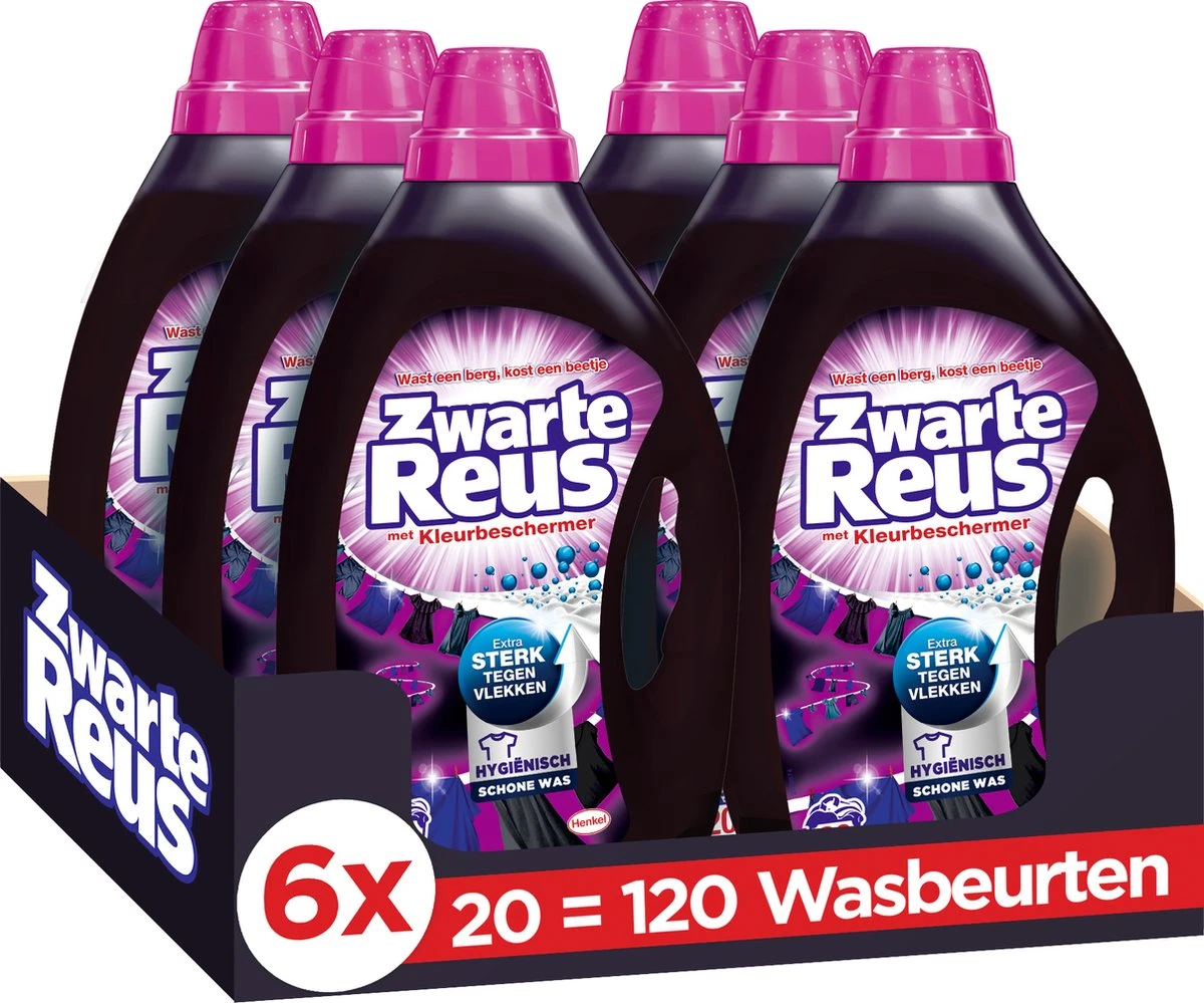 Zwarte Reus Gel Vloeibaar Wasmiddel - Zwarte Was - Voordeelverpakking - 120 wasbeurten Zwarte Reus Gel Vloeibaar Wasmiddel - Zwarte Was - Voordeelverpakking - 120 Wasbeurten -Schoonmaakproducten Winkel