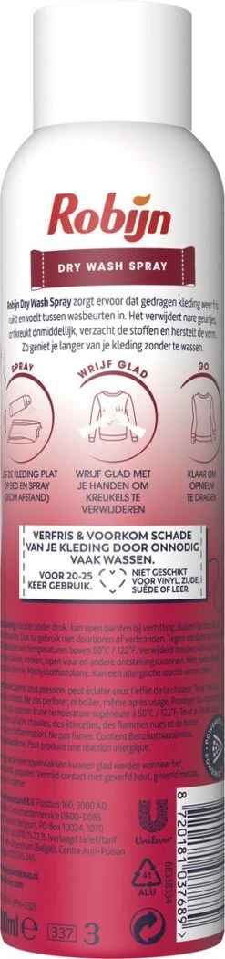 Robijn Pink Sensation Dry Wash Spray - 2 X 200 Ml - Voordeelverpakking 4 Robijn Pink Sensation Dry Wash Spray - 2 X 200 Ml - Voordeelverpakking -Schoonmaakproducten Winkel 282x1200 3