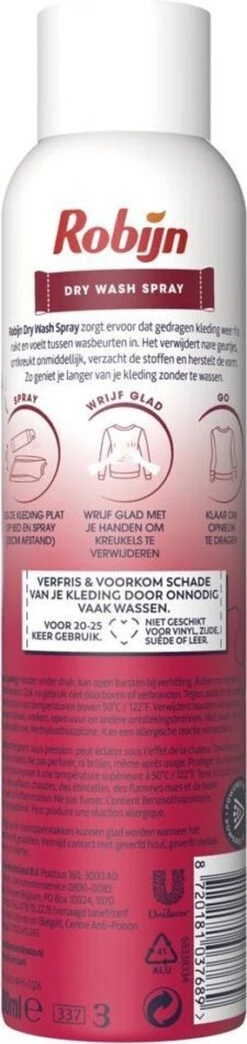 Robijn Pink Sensation Dry Wash Spray 200 Ml 4 Robijn Pink Sensation Dry Wash Spray 200 Ml -Schoonmaakproducten Winkel 284x1200 1