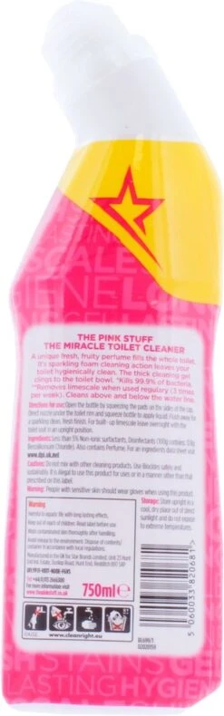The Pink Stuff The Miracle Toilet Cleaner - Toiletreiniger - 750ml -Schoonmaakproducten Winkel 375x1200