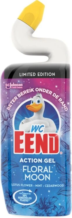 WC Eend Toiletreiniger Action Gel Floral Moon - 6x 750 Ml - Voordeelverpakking -Schoonmaakproducten Winkel 399x1200