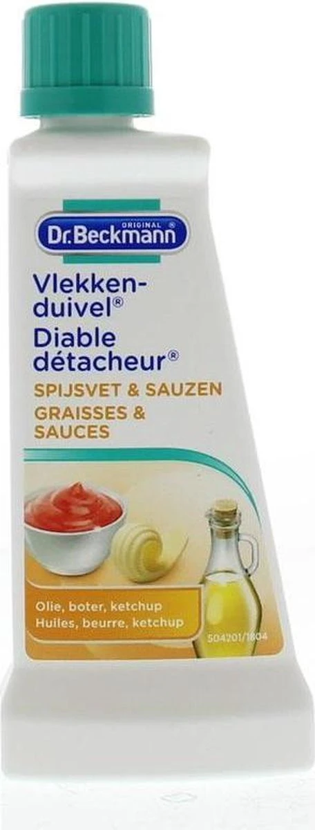 Dr. Beckmann Vlekkenduivel Spijsvet & Sauzen 50 ml Dr. Beckmann Vlekkenduivel Spijsvet & Sauzen 50 Ml -Schoonmaakproducten Winkel