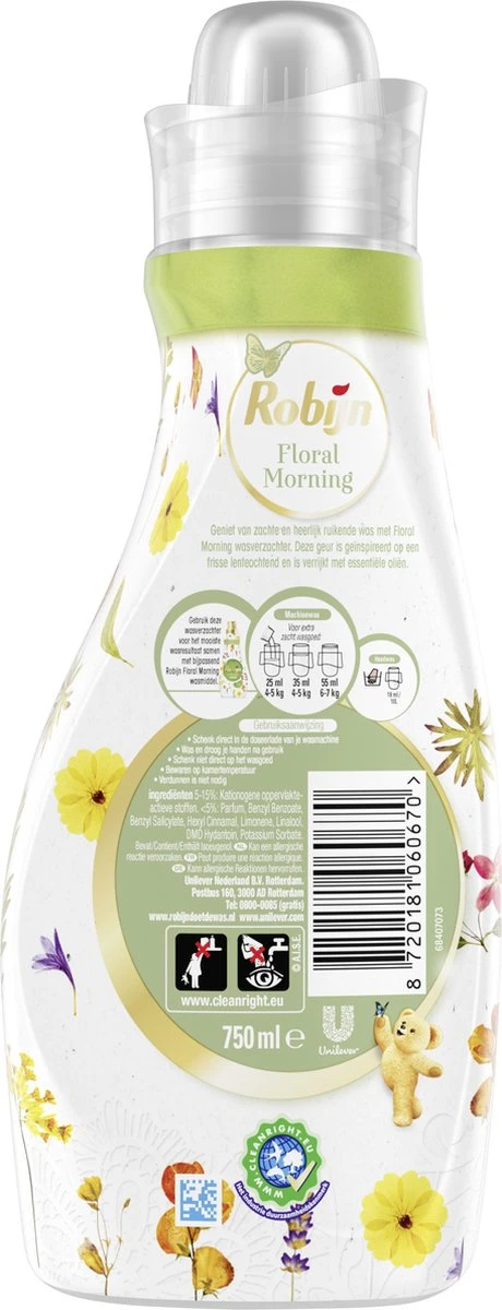 Robijn Floral Morning Wasverzachter - 8 x 30 wasbeurten - Voordeelverpakking Robijn Floral Morning Wasverzachter - 8 X 30 Wasbeurten - Voordeelverpakking -Schoonmaakproducten Winkel 460x1200 1