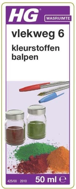 HG Vlekweg 6 - 50ml- Voor O.a. Vlekken Van Ballpoint & Hardnekkige Kleurstoffen -Schoonmaakproducten Winkel 481x1200 2