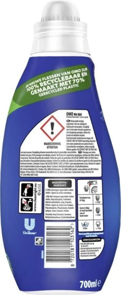 Omo Klein & Krachtig Wit Vloeibaar Wasmiddel - 8 X 20 Wasbeurten - Voordeelverpakking -Schoonmaakproducten Winkel 495x1200 22