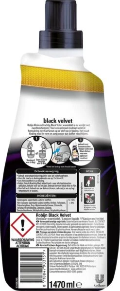 Robijn Klein & Krachtig Black Velvet Vloeibaar Wasmiddel - 2 X 42 Wasbeurten - Voordeelverpakking -Schoonmaakproducten Winkel 496x1200 3