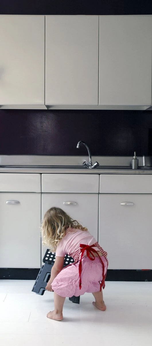 PUHLMANN - inklapbare kruk, JAMES, plastic, grijs, 22 cm hoog, max 100 kilo PUHLMANN - Inklapbare Kruk, JAMES, Plastic, Grijs, 22 Cm Hoog, Max 100 Kilo -Schoonmaakproducten Winkel