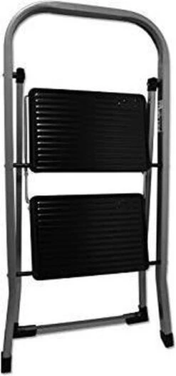 Excellent Houseware Inklapbare Keukentrap - 2 Treden - Tot 150kg - Metaal -Schoonmaakproducten Winkel 561x1200 4
