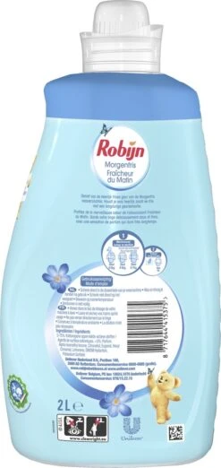 Robijn Wasverzachter - Morgenfris - Voordeelverpakking 4 X 80 Wasbeurten -Schoonmaakproducten Winkel 568x1200 1
