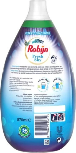 Robijn Wasverzachter Sky Voordeelverpakking 6 X 870ml 4 Robijn Wasverzachter Sky Voordeelverpakking 6 X 870ml -Schoonmaakproducten Winkel 600x1200 1