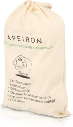 Apeiron Drogerballen - Droogballen - 6 XL Wasbollen - Droger - Duurzaam - Wasmachine - Wasverzachter - Energie Besparen - Zero Waste - Schapenvacht - Wol -Schoonmaakproducten Winkel 686x1200 1