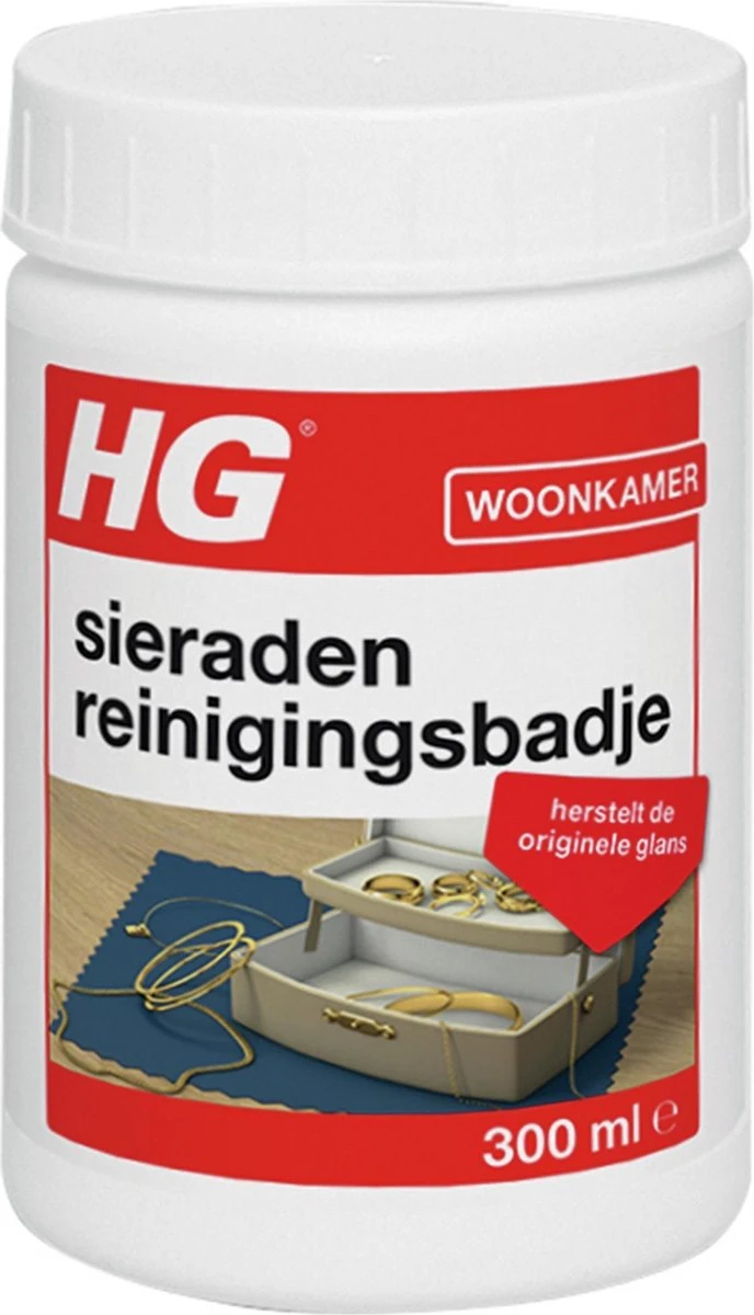 HG sieraden reinigingsbadje - 300 ml - inclusief borstelje en pincet HG Sieraden Reinigingsbadje - 300 Ml - Inclusief Borstelje En Pincet -Schoonmaakproducten Winkel