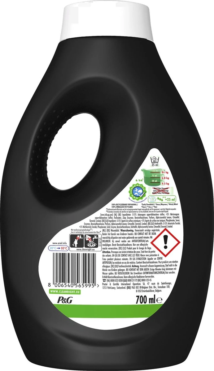 Ariel Vloeibaar Wasmiddel - +Revitablack - Voordeelverpakking 4 x 14 Wasbeurten Ariel Vloeibaar Wasmiddel - +Revitablack - Voordeelverpakking 4 X 14 Wasbeurten -Schoonmaakproducten Winkel