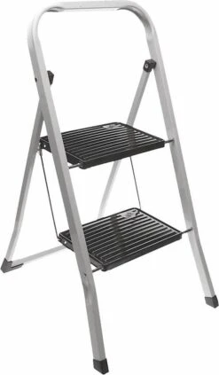 Excellent Houseware Inklapbare Keukentrap - 2 Treden - Tot 150kg - Metaal -Schoonmaakproducten Winkel 700x1200 1