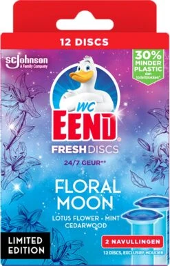 WC-Eend Fresh Discs Floral Moon + Navulling 12 Discs -Schoonmaakproducten Winkel 767x1200 1