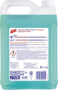 Ajax® Ajax Allesreiniger Eucalyptus 2 X 5L - Voordeelverpakking -Schoonmaakproducten Winkel 781x1200