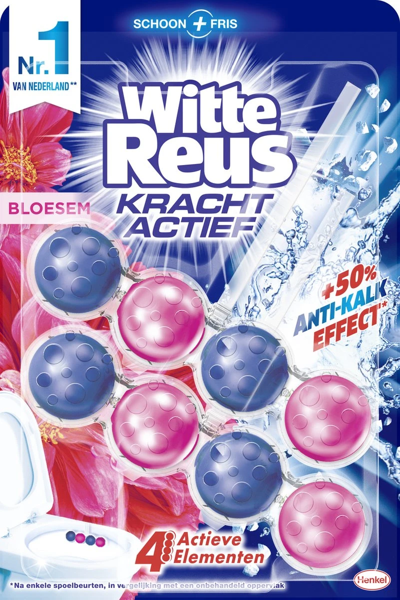 Witte Reus Kracht Actief Toiletblok - Bloesem - WC Blokjes Voordeelverpakking - 20 stuks Witte Reus Kracht Actief Toiletblok - Bloesem - WC Blokjes Voordeelverpakking - 20 Stuks -Schoonmaakproducten Winkel 801x1200 1