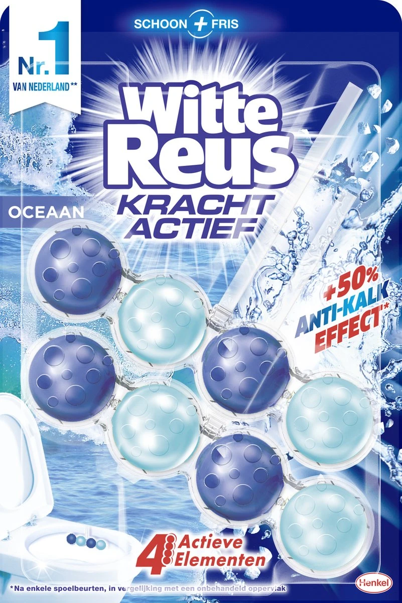 Witte Reus Kracht Actief Toiletblok - Oceaan - WC Blokjes Voordeelverpakking - 20 stuks Witte Reus Kracht Actief Toiletblok - Oceaan - WC Blokjes Voordeelverpakking - 20 Stuks -Schoonmaakproducten Winkel 801x1200 3