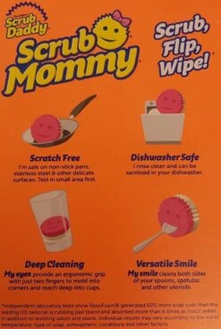 Scrub Daddy - Scrub Mommy Spons Krasvrij Dubbelzijdig Paars -Schoonmaakproducten Winkel 806x1200 1