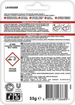 Glorix Power 5 Toiletblokken - Lavendel - 9 Stuks - Voordeelverpakking -Schoonmaakproducten Winkel 860x1200