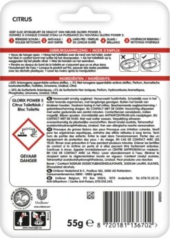 Glorix Power 5 Toiletblokken - Citroen - 7 X 2 Stuks - Voordeelverpakking -Schoonmaakproducten Winkel 860x1200 3